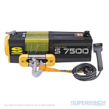 Load image into Gallery viewer, Superwinch 7500 LBS 12V DC 5/16in x 54ft Steel Rope S7500 Winch - Main Product View