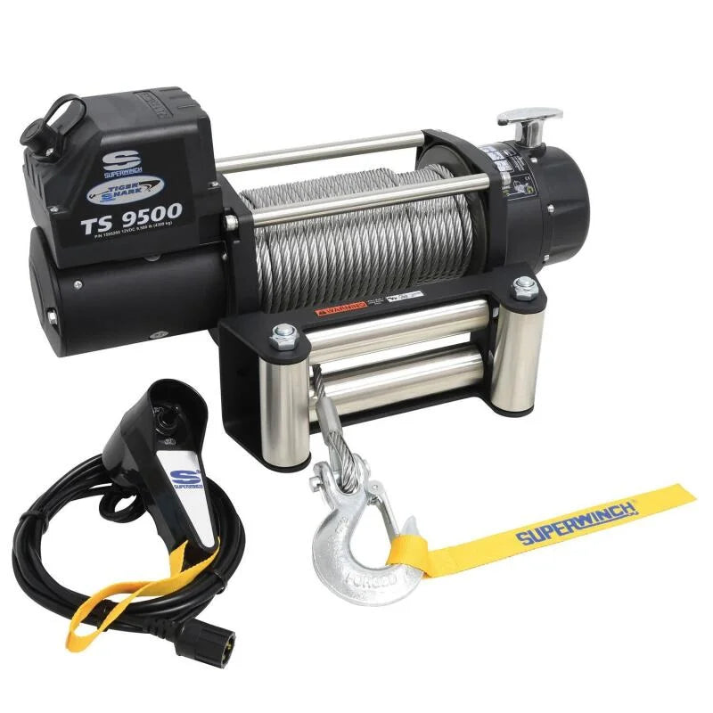 Superwinch 9500 LBS 12V DC 11/32in x 95ft Steel Rope Tiger Shark 9500 Winch - Additional View 6
