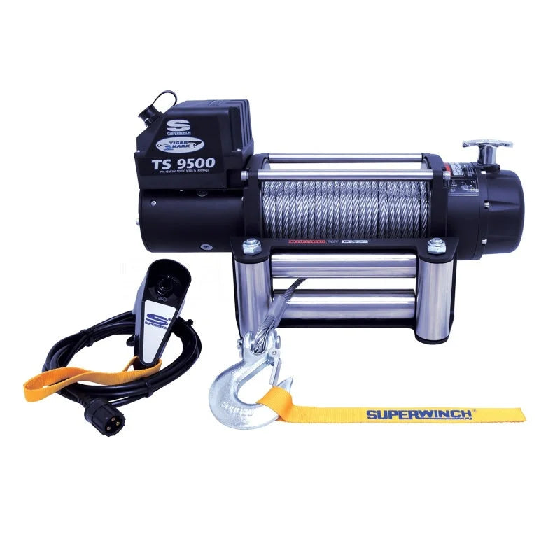 Superwinch 9500 LBS 12V DC 11/32in x 95ft Steel Rope Tiger Shark 9500 Winch - Additional View 8