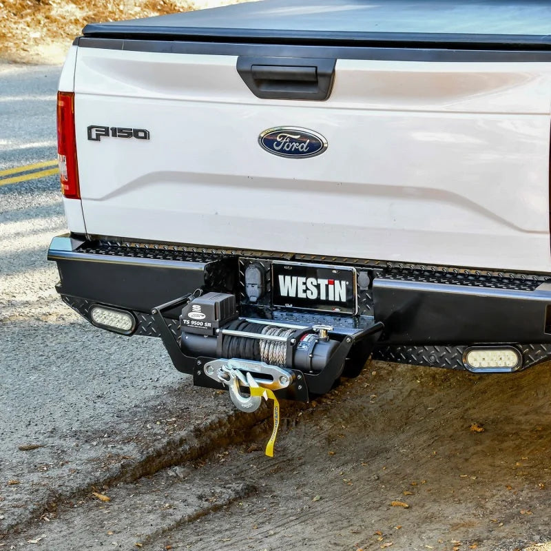 Superwinch 9500 LBS 2in Receiver Cradle (SX 10000 / Talon 9.5 / Tiger Shark 9500 / LP 8500/10000) - Back View