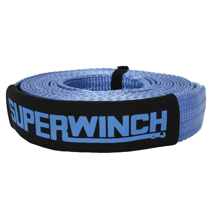 Superwinch Recovery Strap 20000 lbs 2in x 30 ft w/ Reinforced Closed-Loop Ends - Side View
