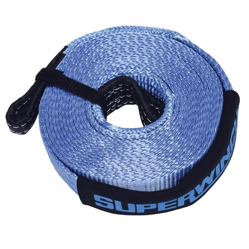 Superwinch Recovery Strap 20000 lbs 2in x 30 ft w/ Reinforced Closed-Loop Ends - Installation View