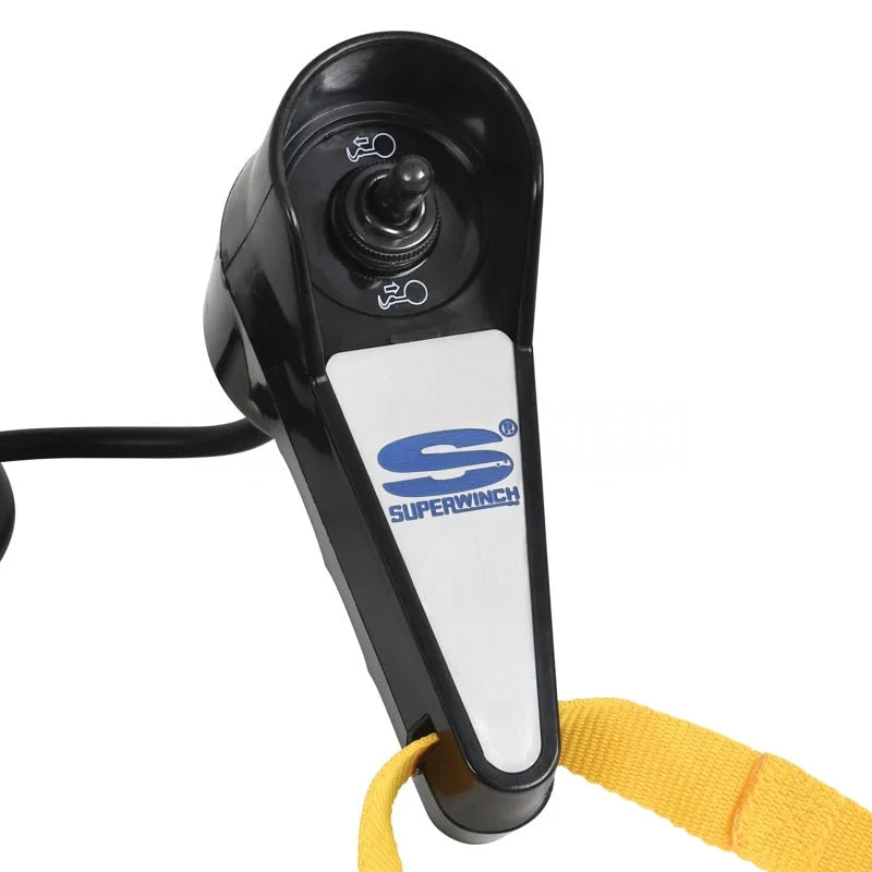Superwinch Replacement Remote Control Tiger Shark 9500/11500 LP8500/10000 UT3000 Winches - Black - Side View