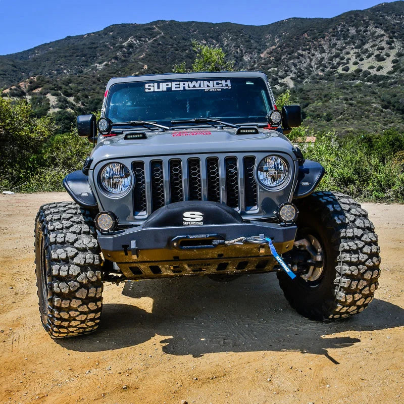 Superwinch Winch Cover for Sx 10000/12000/Talon 9.5 Integrated Winches - Blk Neoprene - Back View