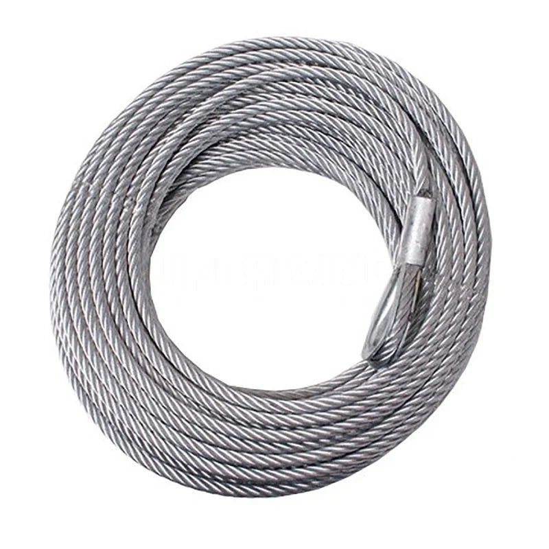 Superwinch Wire Winch Rope 29/64in Dia x 85ft for Talon 14/18K Tiger Shark 18K - Side View
