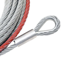 Load image into Gallery viewer, Superwinch Wire Winch Rope 29/64in Dia x 85ft for Talon 14/18K Tiger Shark 18K - Back View