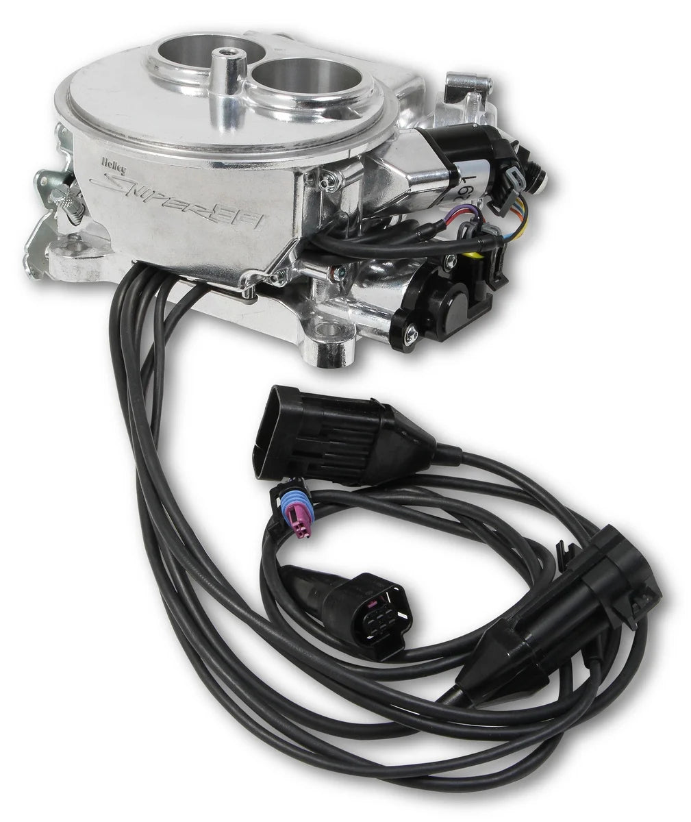 Supports Up To 350 HP - 3.5 in. LCD Touchscreen - No Fuel System Holley Sniper EFI - Back View