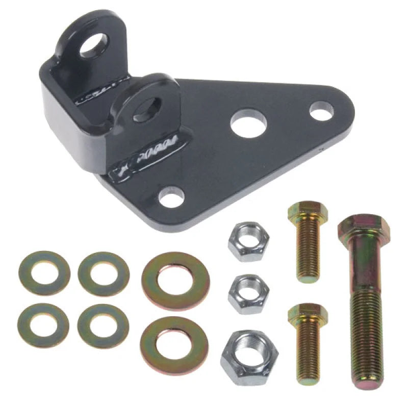 Synergy 07-18 Jeep Wrangler JK/JKU Fox Steering Stabilizer Relocation Bracket RHD - Main Product View