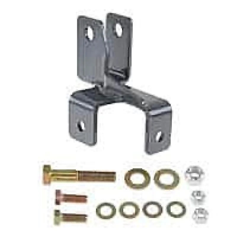Synergy 07-18 Jeep Wrangler JK/JKU Fox Steering Stabilizer Relocation Bracket RHD - Side View