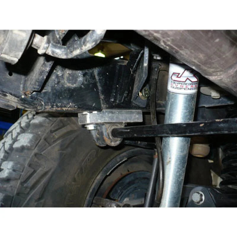 Synergy 07-18 Jeep Wrangler JK/JKU Rear Upper Shock Mount/Sway Bar Relocation Bracket - Detail View