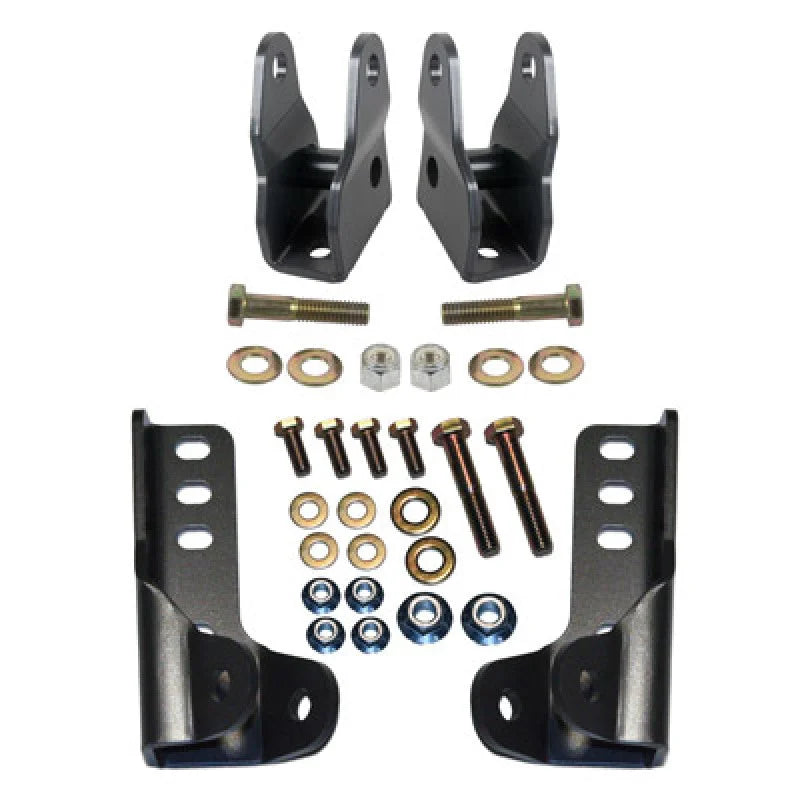 Synergy 07-18 JeepWrangler JK/JKU Front Lower Shock Extension Brackets - Main Product View