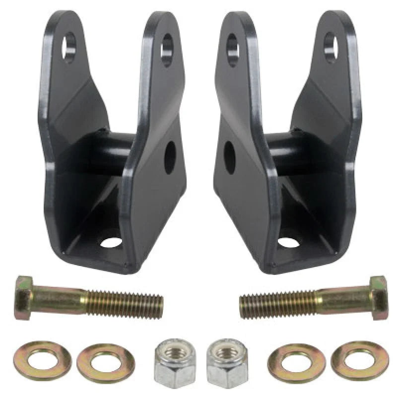 Synergy 07-18 JeepWrangler JK/JKU Front Lower Shock Extension Brackets - Side View