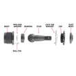 Load image into Gallery viewer, Synergy Jeep JK/WJ HD Non-Knurled Adjustable Ball Joint Kit - Side View