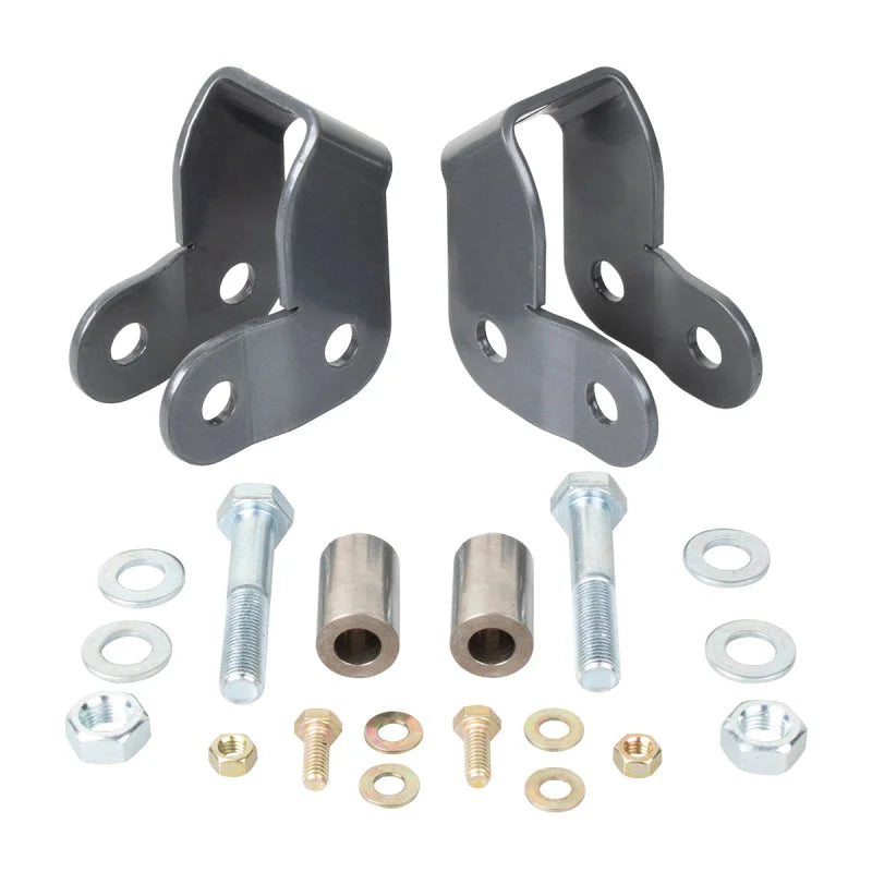 Synergy Jeep JT Rear Lower Shock Relocation Brackets - Side View