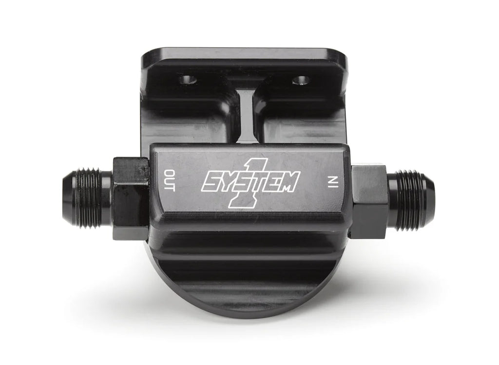 System One Billet Remote Oil Filter Mount 12an RH Port 223-90008-12B