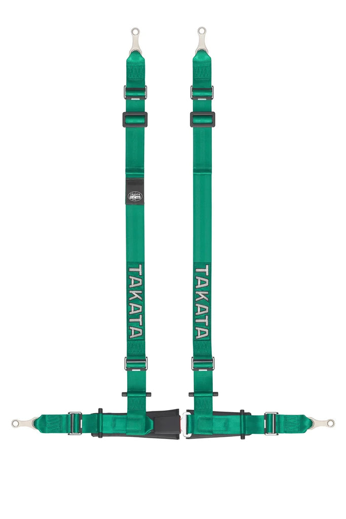 TAKATA Harness Drift 4 Pt Bolt- 2in Shldr & Lap Green TR 74001US-H2