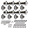 Load image into Gallery viewer, T&amp;D Machine BBC Shaft Rocker Arm Kit w/Brodix SR20 Heads 3142-170/170