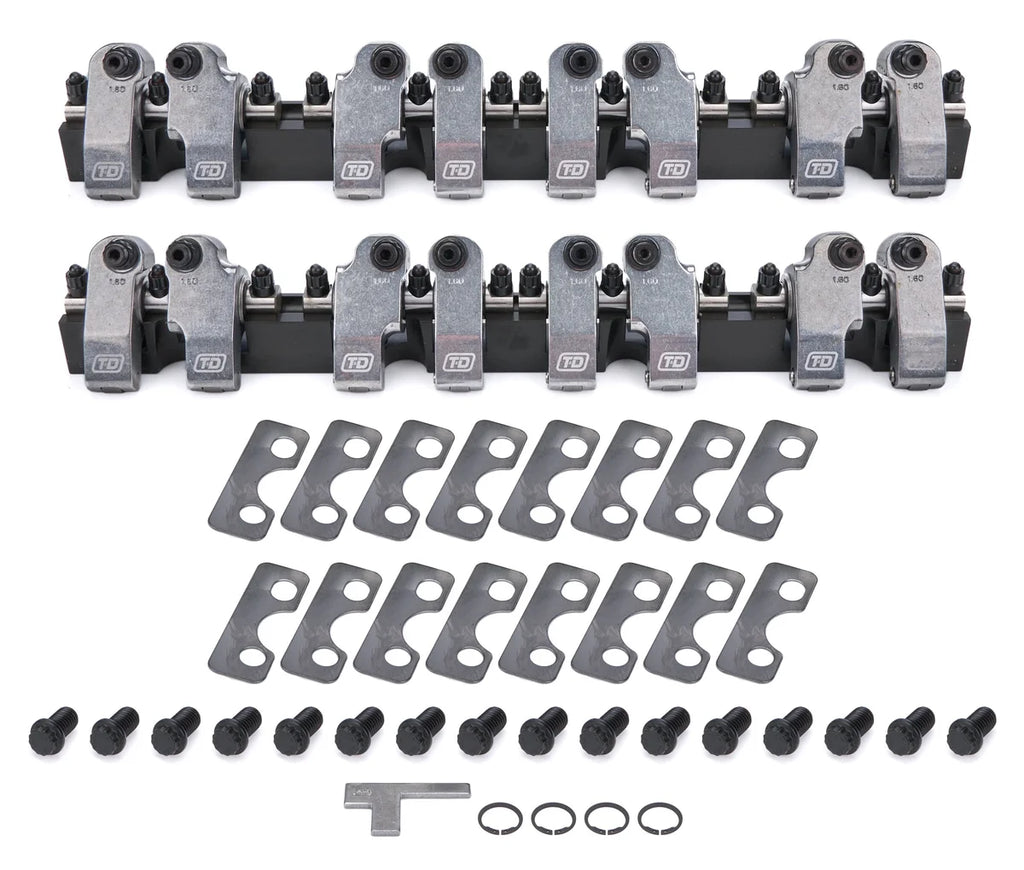 T&D Machine SBC Shaft Rocker System w/Brodix 18c/18 Clone 2229-160/160