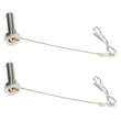 Load image into Gallery viewer, TI22 Performance Aero Wing Tree Pin Kit 1/4x5/8 Pair Titanium TIP6116