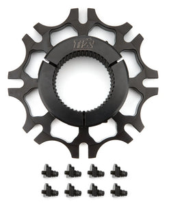 TI22 Performance Brake Rotor Hub Inboard Splined Black Aluminum TIP4025