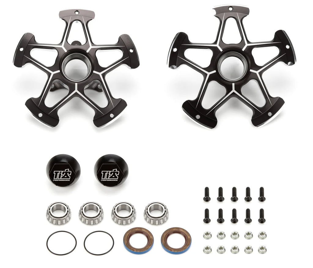 TI22 Performance Direct Mount Front Hubs Super Lite Black TIP2801