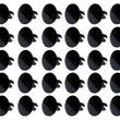 Load image into Gallery viewer, TI22 Performance Large Head Dzus Buttons .500 Long 50 Pack Black TIP8110-50