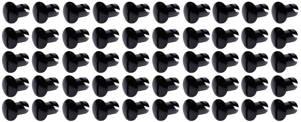 TI22 Performance Oval Head Dzus Buttons .500 Long 50 Pack Black TIP8102-50