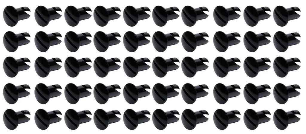 TI22 Performance Oval Head Dzus Buttons .550 Long 50 Pack Black TIP8106-50