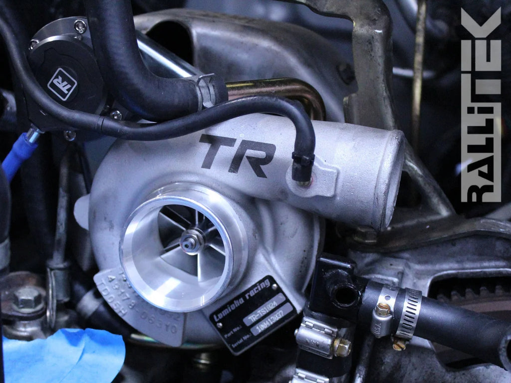 TR Billet Wheel TD05-16G Turbocharger Stock Replacement for Subaru WRX 2002-2007 & STI 2004-2020 - Installation View