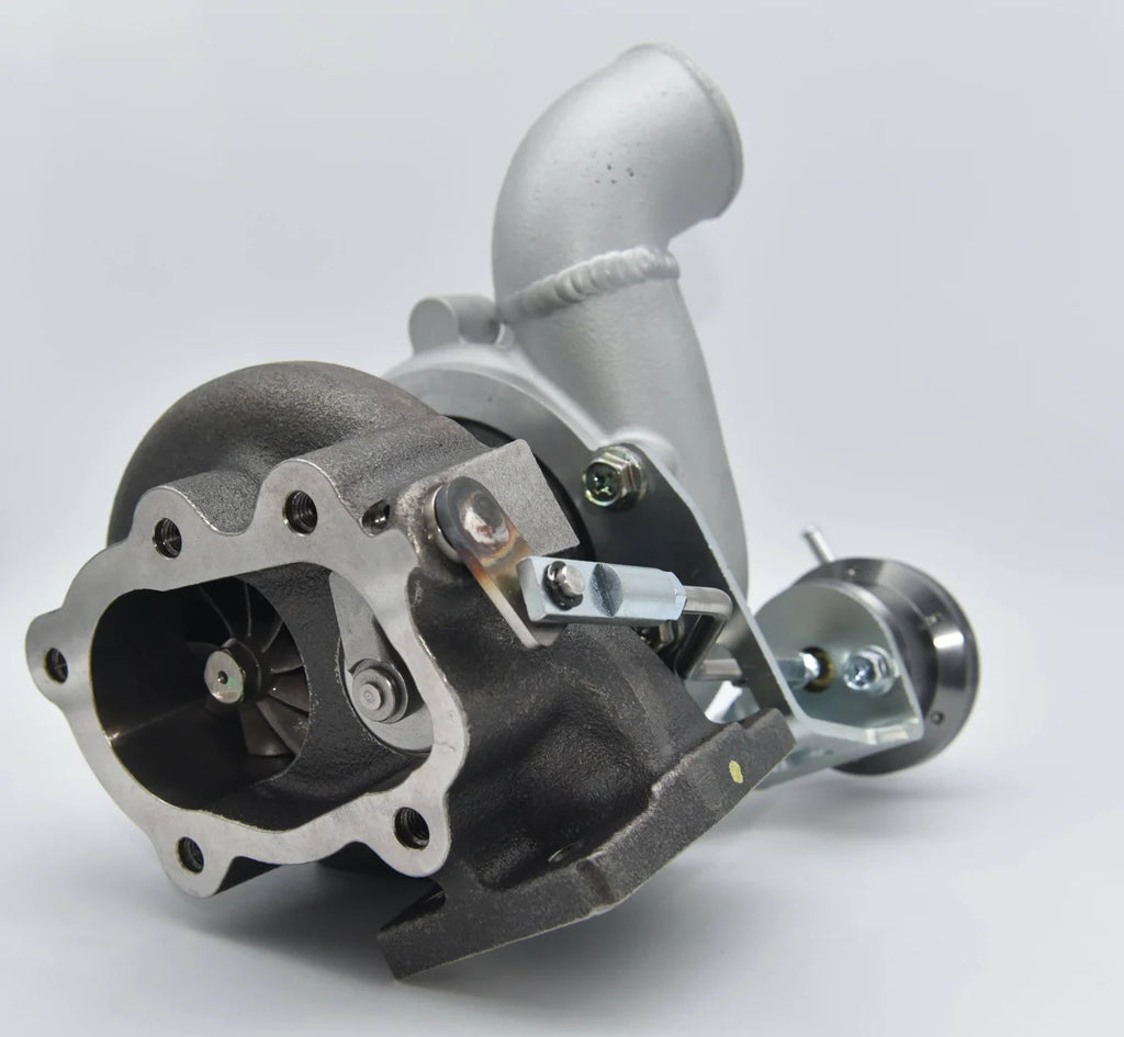 TR G670 Dual Ceramic Ball Bearing (DCBB) Turbo Kit for the 2022+ Toyota GR86 (Billet Wheel & Billet  Actuator) - Back View