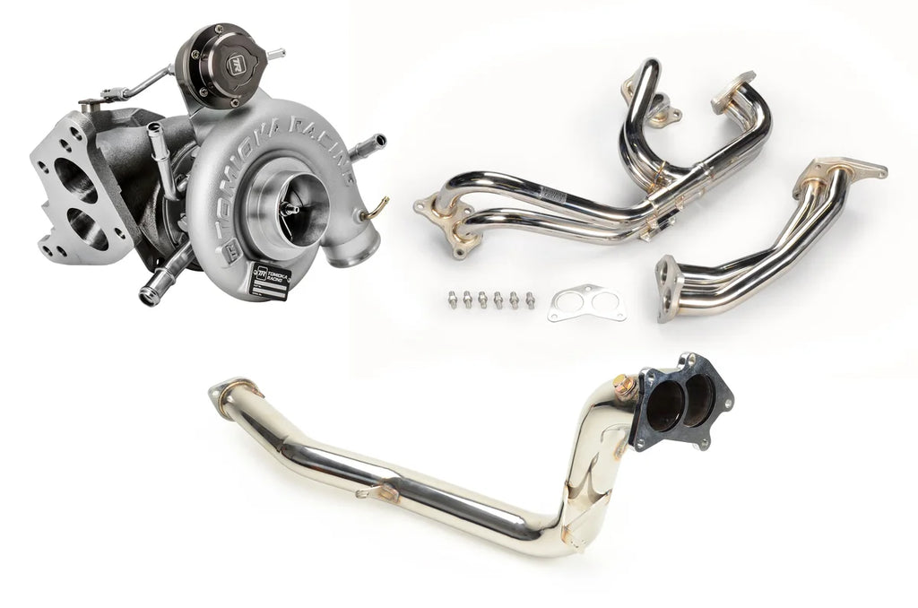 TR GTX2971 Ball-Bearing Twin Scroll Turbo Kit Stock Replacement for Subaru 02-07 WRX & 04-18 STI - Installation View