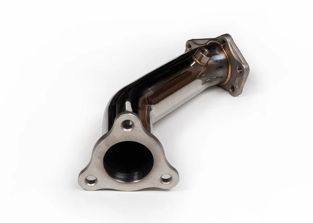 TR Subaru Single Scroll Unequal Length Exhaust Manifold with 3 bolts Up-pipe Stock Replacement for EJ20/EJ25 - Back View