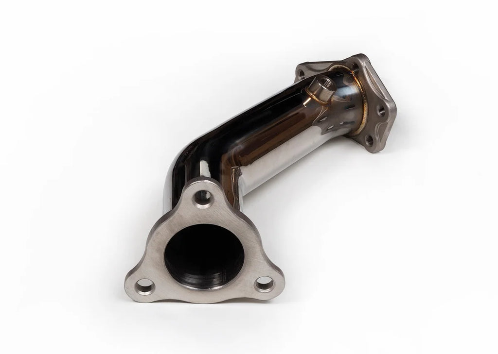 TR Subaru Single Scroll Unequal Length Exhaust Manifold with 3 bolts Up-pipe Stock Replacement for EJ20/EJ25 - Back View