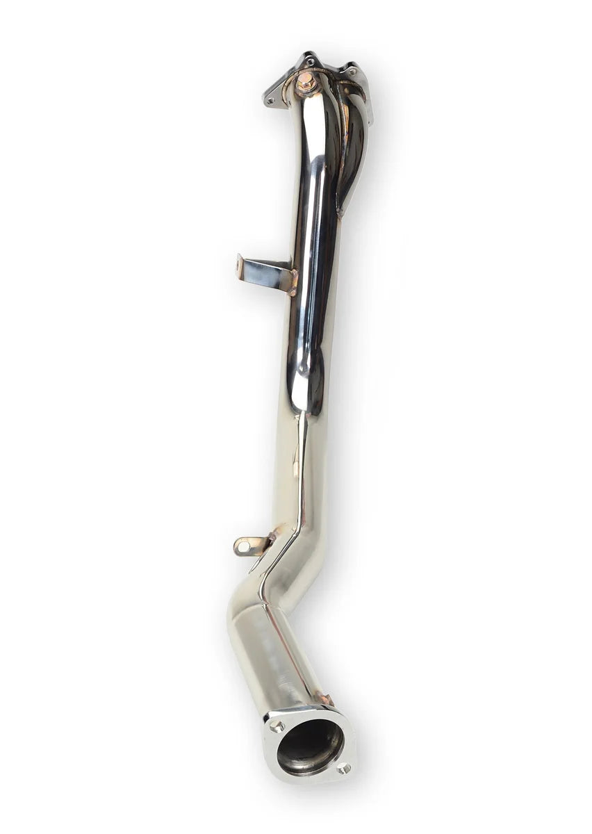 TR Subaru WRX 02-07 / STi 04-07 Twin Scroll High Flow Catless Downpipe *FOR TWIN SCROLL TURBO USE ONLY* - Side View