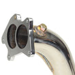 Load image into Gallery viewer, TR Subaru WRX 02-07 / STi 04-07 Twin Scroll High Flow Catless Downpipe *FOR TWIN SCROLL TURBO USE ONLY* - Installation View