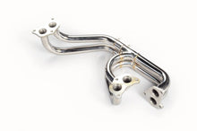 Load image into Gallery viewer, TR TR-ES1002 Gen 2 Twin Scroll Equal Length Exhaust Manifold with 3 Bolts Up-Pipe for EJ20/25 - Side View