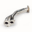 Load image into Gallery viewer, TR TR-ES1002 Gen 2 Twin Scroll Equal Length Exhaust Manifold with 3 Bolts Up-Pipe for EJ20/25 - Installation View