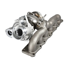 Load image into Gallery viewer, TR TW2009 DCBB BWX700 600HP Turbocharger with Exhaust Manifold for BMW N55 Engine - Top View