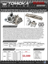 Load image into Gallery viewer, TR TW2009 DCBB BWX700 600HP Turbocharger with Exhaust Manifold for BMW N55 Engine - Additional View 7