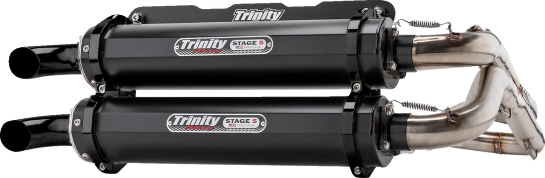 TRINITY RACING Dual Exhaust - Aluminum - Side View
