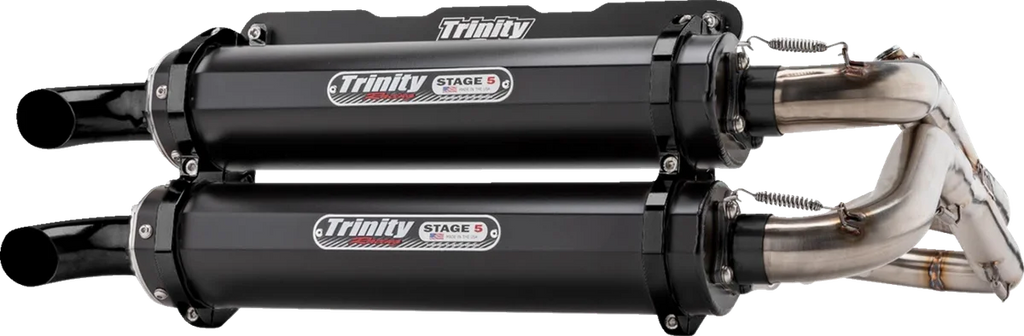 TRINITY RACING Dual Exhaust - Aluminum - Side View