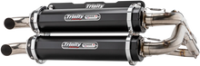 Load image into Gallery viewer, TRINITY RACING Dual Exhaust - Black - Main Product View