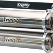 Load image into Gallery viewer, TRINITY RACING Dual Slip-On Mufflers - Brushed Stainless Steel - Side View