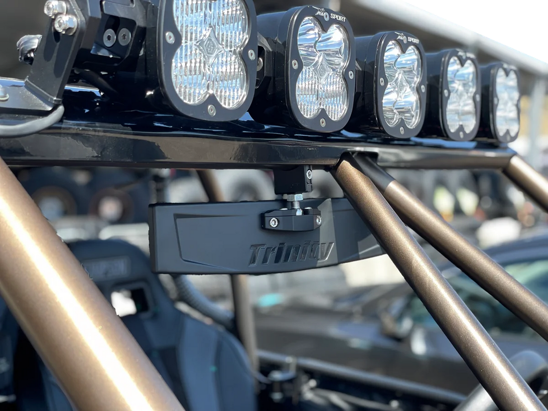 TRINITY RACING Mirror - Rear View - 1.75" - Installation View