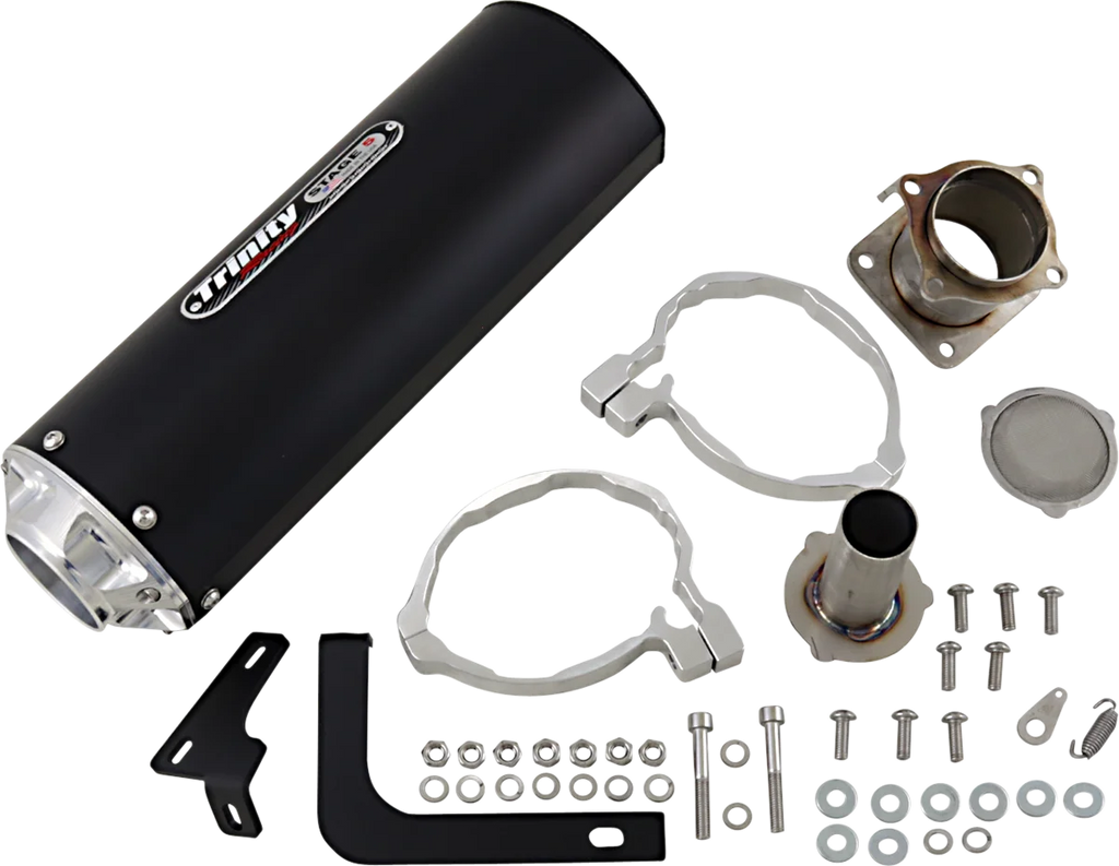 TRINITY RACING Muffler - Black - Main Product View