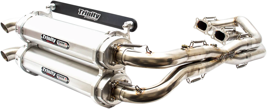 TRINITY RACING Stage 5 Dual Exhaust - Aluminum - Main Product View