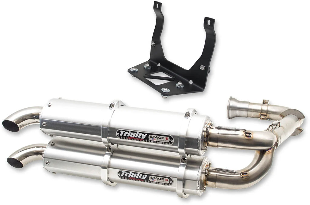 TRINITY RACING Stage 5 Dual Exhaust - Aluminum - Main Product View