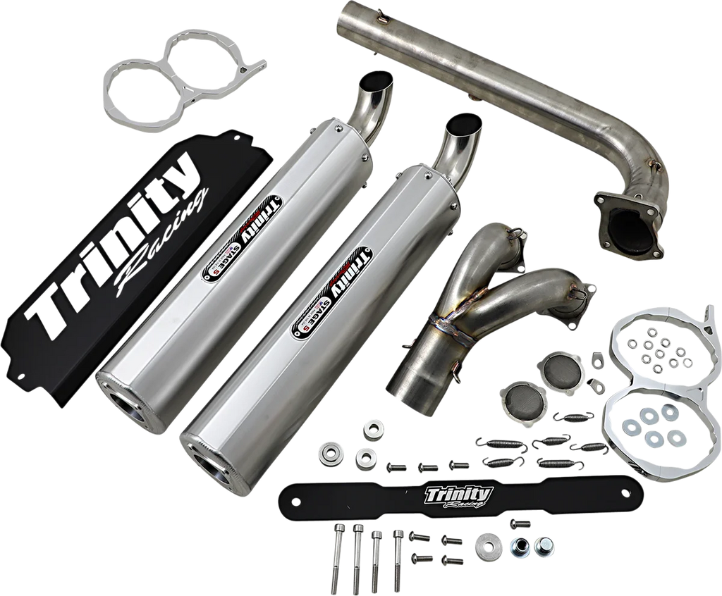 TRINITY RACING Stage 5 Dual Exhaust - Aluminum - Main Product View