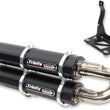 Load image into Gallery viewer, TRINITY RACING Stage 5 Slip-On Dual Muffler - Aluminum - Side View