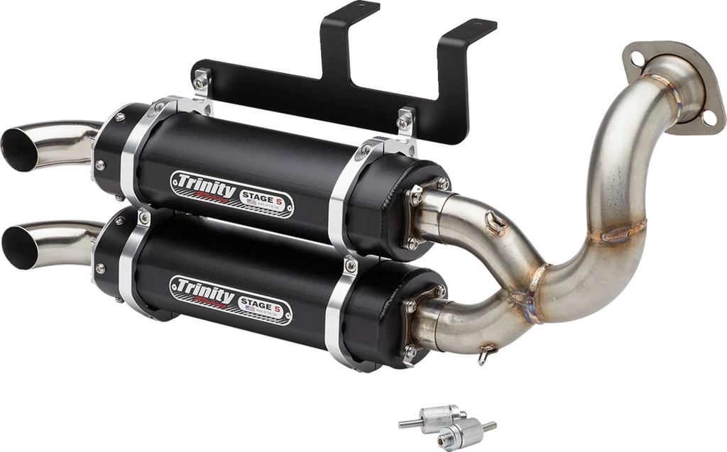 TRINITY RACING Stage 5 Slip-On Muffler - Side View